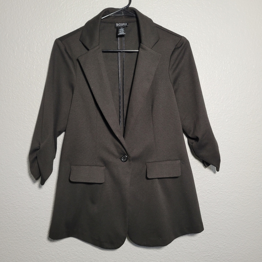 Soho Apparel LTD Black Blazer - Size Petite Medium
